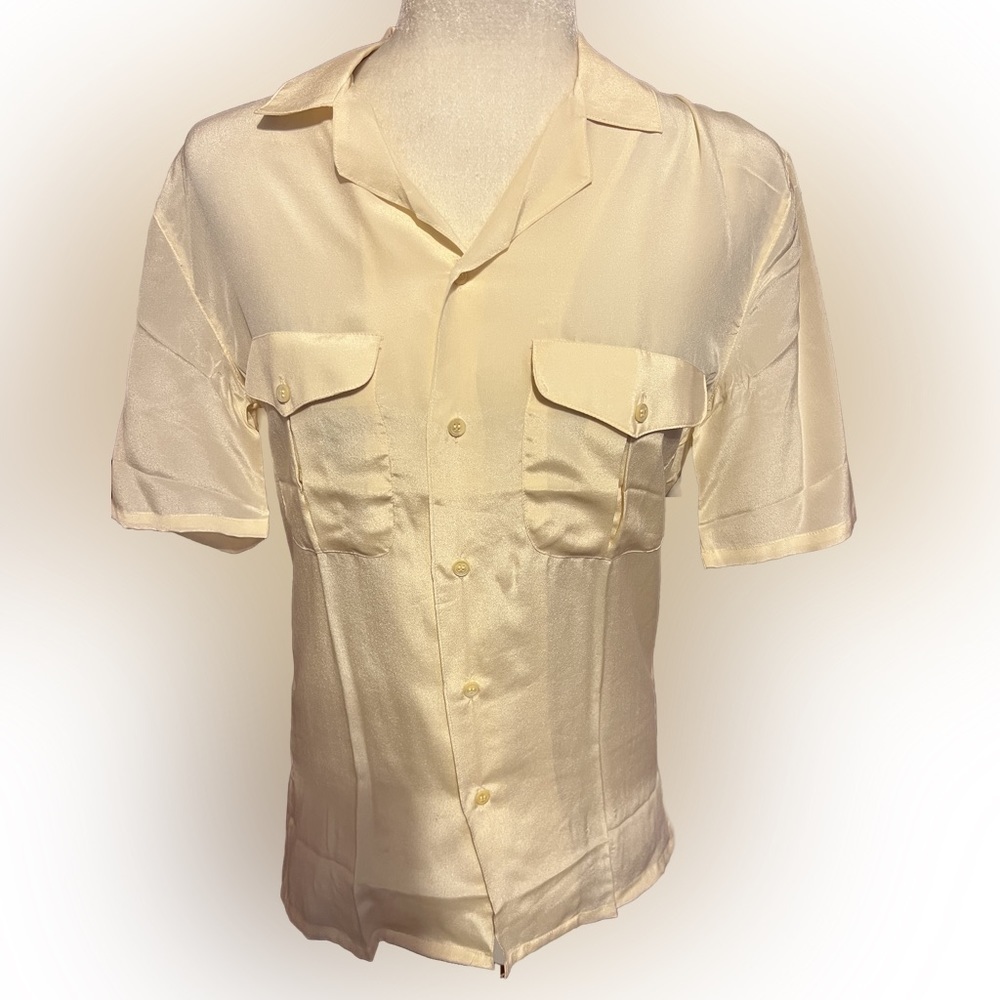 Vintage Roland 70’s Silk Button Shirt S